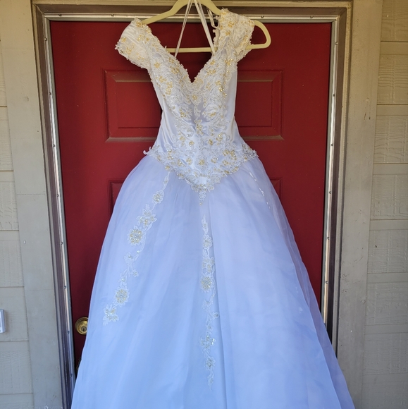 Golden Gate Wedding Ball Gown sz 8 - Picture 2 of 16